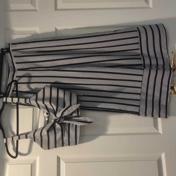 Etophe Studios Tops - ÉTOPHE STUDIOS 2pc Striped Top & Pants Set Navy/White Size Large